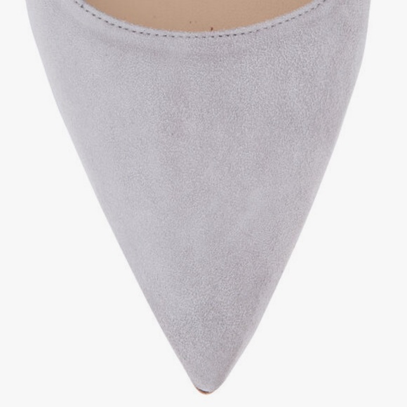 Light Gray Suade Prada Pumps - Picture 2 of 15